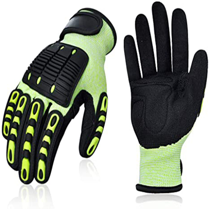 Rubber Work Glove Grip, Resistant Work Gloves